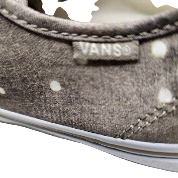VANS Brown Washed Polka Dot Athletic Shoes Women's Size US 11 Lace Up Classics - Picture 4 of 11